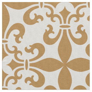 French Fleur de Lys Pattern Customizable Colour Fabric