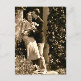 French Flirt - Romantic Vintage Postcard