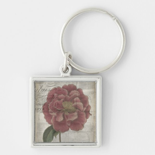 French Floral III Keychain (Front)