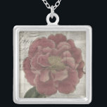 French Floral III Silver Plated Necklace<br><div class="desc">Floral</div>