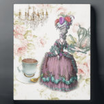 French floral Paris Tea Party Marie Antoinette Plaque<br><div class="desc">French floral Paris Tea Party Marie Antoinette gifts. Vintage Tea Party favours. french queen fashion accessories.Marie Antoinette fashion accessories. Paris birthday gifts. Paris bridal shower tea party. Paris Christmas gifts.</div>