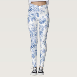 french floral pattern leggings