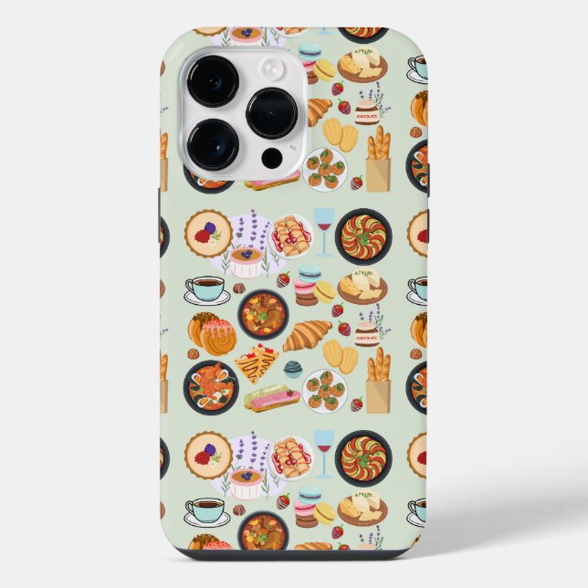  French Food iPhone Case (Back)