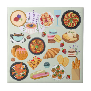 French Food Tile