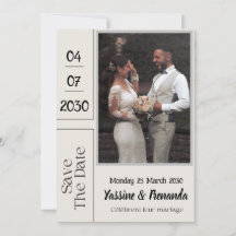 French Français Invitation Card Marriage