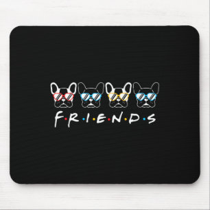 French Friends Bulldog Lover Gift Mouse Pad