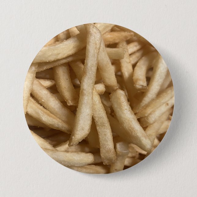 French Fries 3 Inch Round Button (Front)