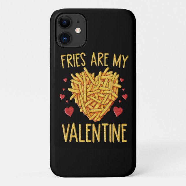 French Fries Are My Valentine Case-Mate iPhone Case (Back)
