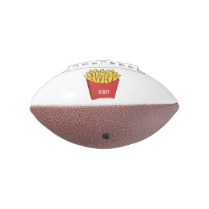 French fries cartoon illustration football