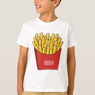 French fries cartoon illustration T-Shirt