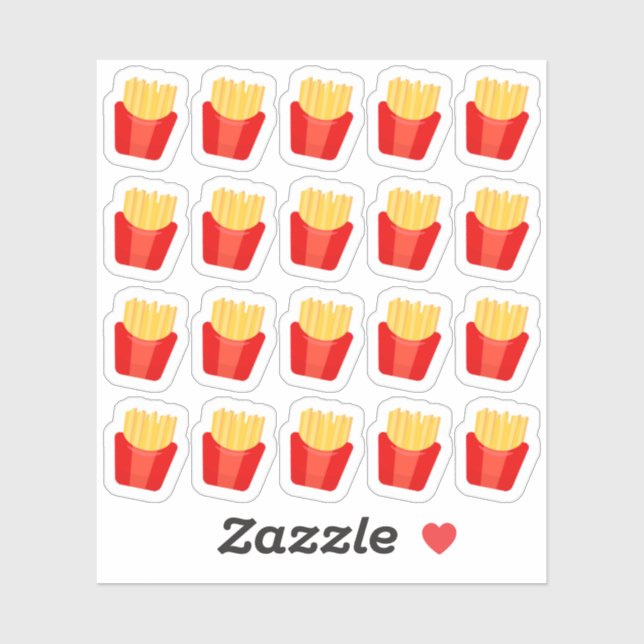 French Fries Cheat Day Fast Food Dinner Planner  (Sheet)