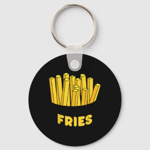 French Fries Costume Funny Easy Halloween Gift Keychain
