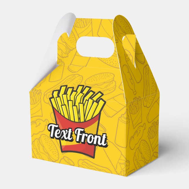French Fries Favor Box (Front Side)