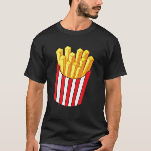French Fries French Fries Fast Food Fry Red White T-Shirt