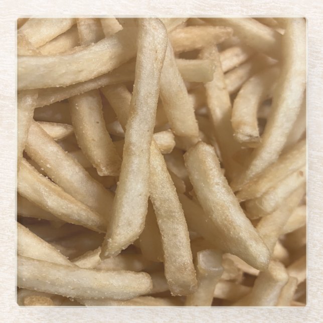French Fries Glass Coaster (Front)