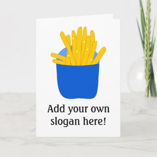 French Fries graphic - Customizable Card