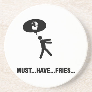 French fries lover coaster