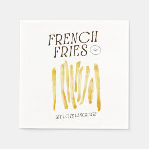 French Fries Lovers Funny  Napkin