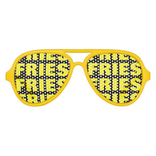 French Fries obsession funny party shades glasses