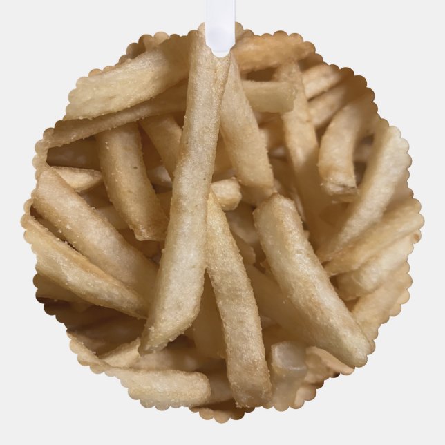 French Fries Ornament Card (Front)