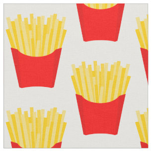 French Fries Pattern Fabric