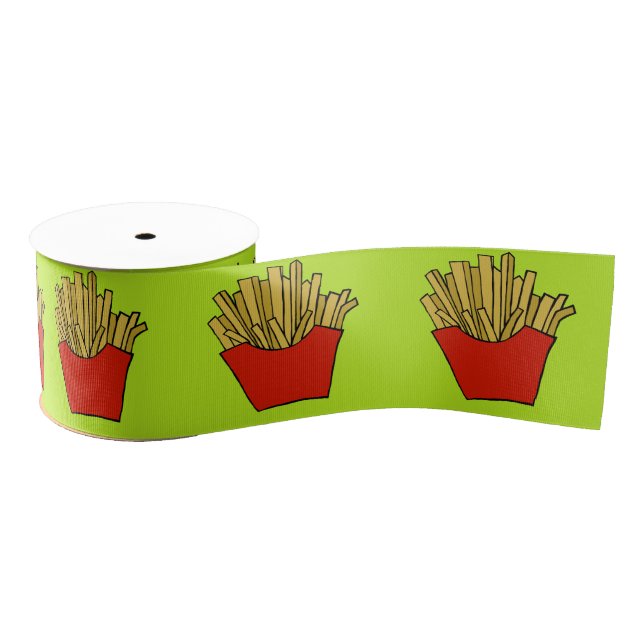 French fries ribbon grosgrain ribbon (Spool)