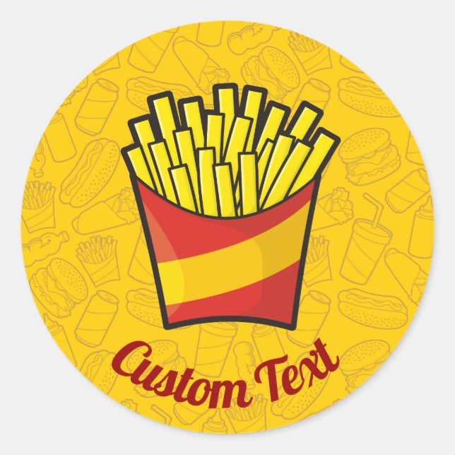 French Fries Sticker (Front)