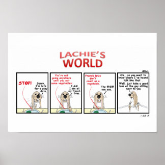 French Fries vs Vegetables Poster