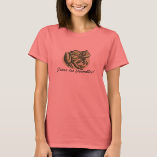 French Frog - I Love Frogs T-Shirt