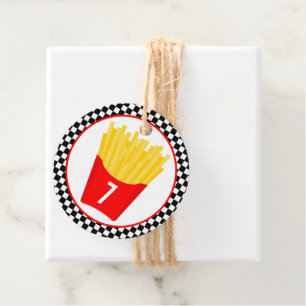 French Fry Birthday Party Favour Tags