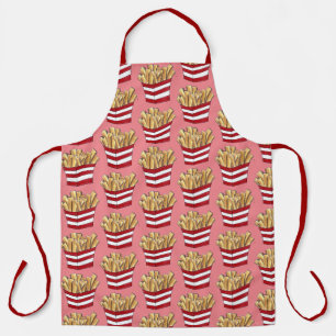 French Fry Steak Fries Fried Potatoes Junk Food Apron