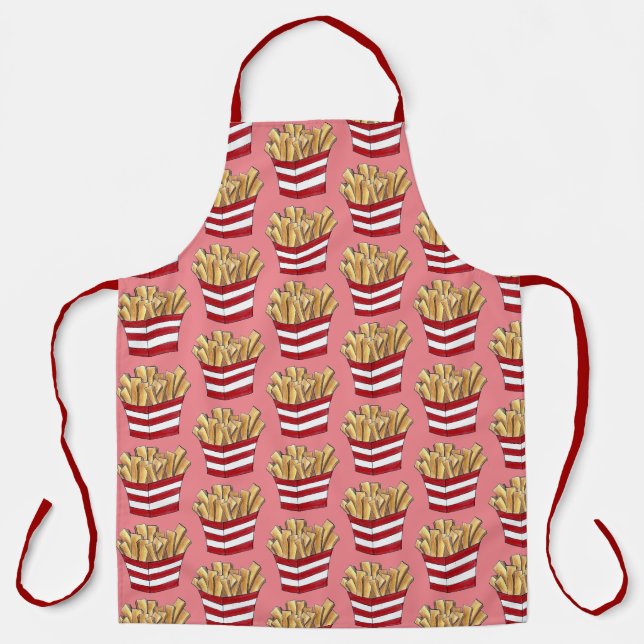 French Fry Steak Fries Fried Potatoes Junk Food Apron (Front)
