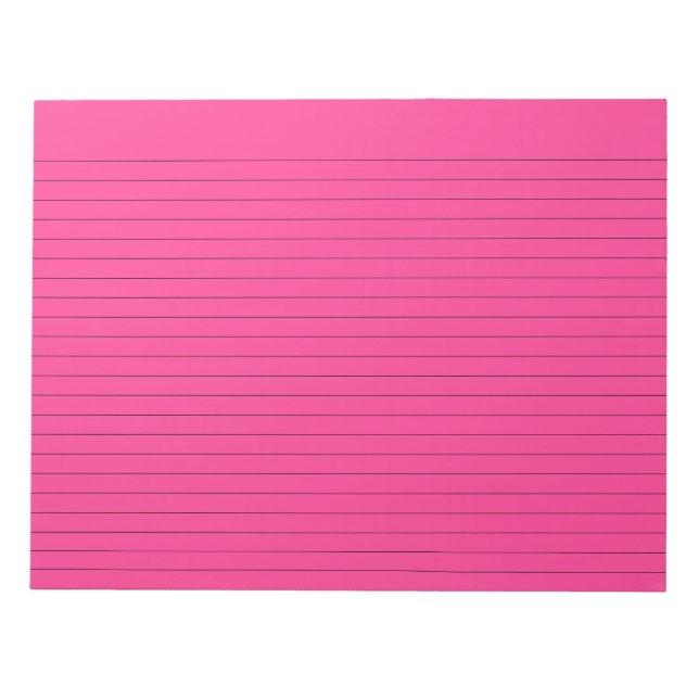 French Fuchsia Lined Landscape Notepad (Front)