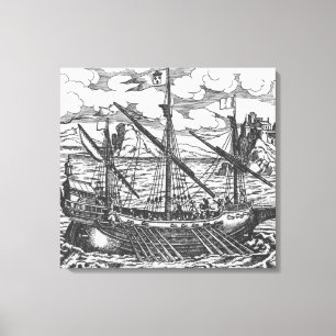French galley canvas print