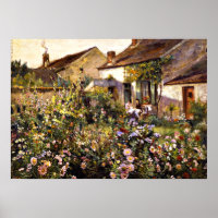 French Garden - an Otto Stark painting