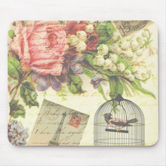 French Garden Mouse Pad (Front)