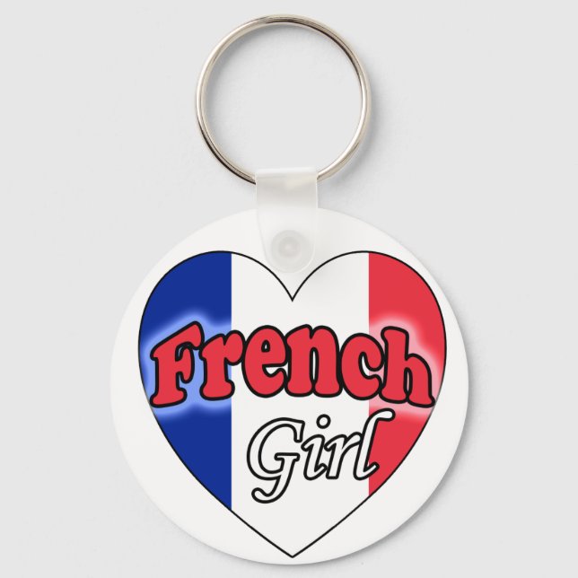 French Girl Keychain (Front)