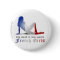 French Girl Silhouette Flag