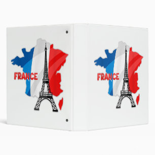 French girls, france flag kids, france women binder
