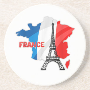 French girls, france flag kids, france women coaster