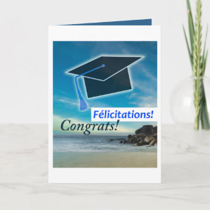 French Graduation Card / "Félicitations"