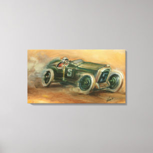 French Grand Prix Racecar by Ethan Harper Canvas Print
