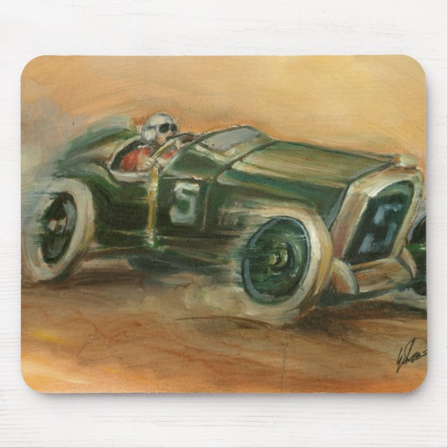 French Grand Prix Racecar by Ethan Harper Mouse Pad (Front)