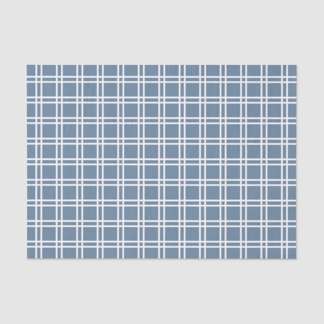 French Grey Elegant Lattice at Emporiomoffa Tissue Paper (Front)