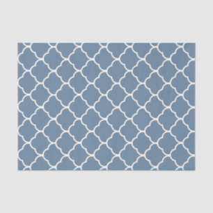 French Grey Elegant Moroccan Design Tissue Paper