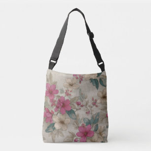 French Grey Pattern  Crossbody Bag
