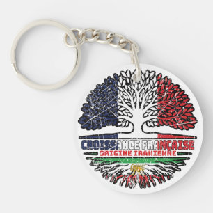 French Grown, Iranian Roots – Lion and Sun Keychain