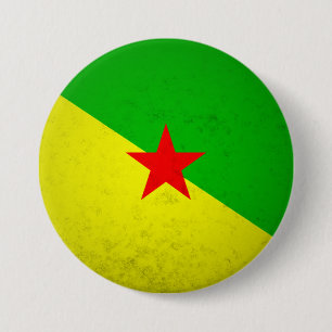 French Guiana 3 Inch Round Button