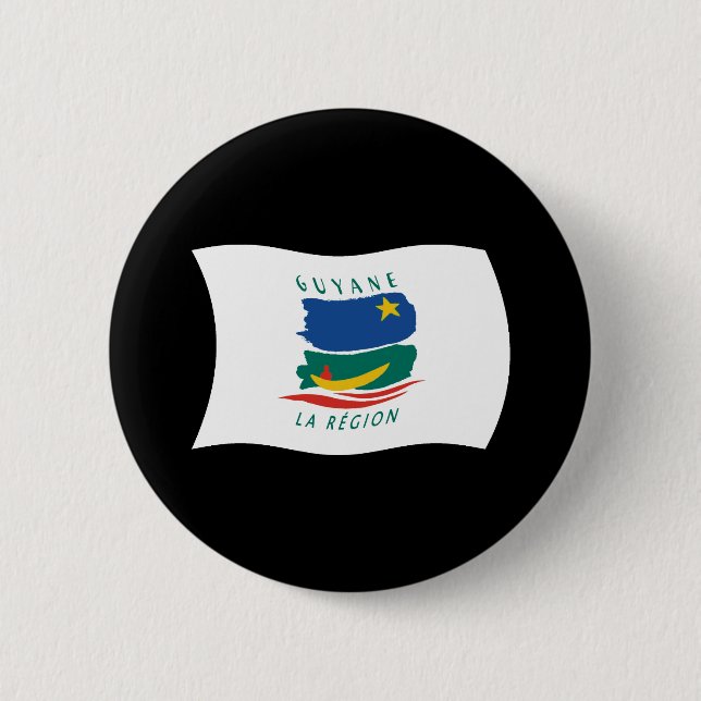 French Guiana Flag Button (Front)