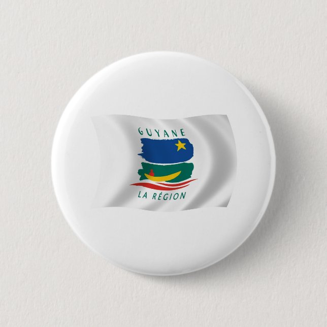 French Guiana Flag Button (Front)